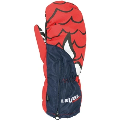 Level LUCKY Dětské lyžařské rukavice, červená, velikost