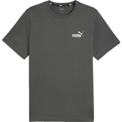 Puma ESSENTIALS SMALL LOGO TEE Pánské triko, tmavě šedá, velikost