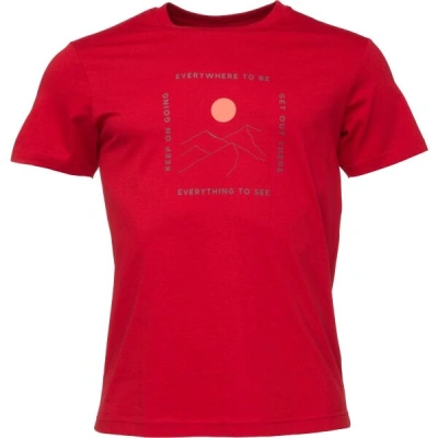 Hi-Tec NOLE Pánské triko, červená, velikost