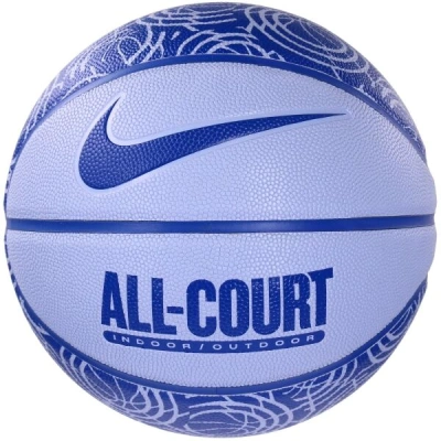 Nike EVERYDAY ALL COURT 8P GRAPHIC DEFLATED Basketbalový míč, modrá, velikost