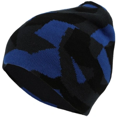 Lewro MAGA Chlapecká oboustranná pletená čepice, modrá, velikost
