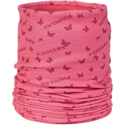 Finmark FSW-245 Dívčí multifunkční šátek s fleecem, růžová, velikost