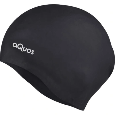 AQUOS CUSK Juniorská plavecká čepice, černá, velikost