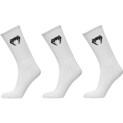 Venum CLASSIC SOCKS - SET OF 3 Ponožky, bílá, velikost
