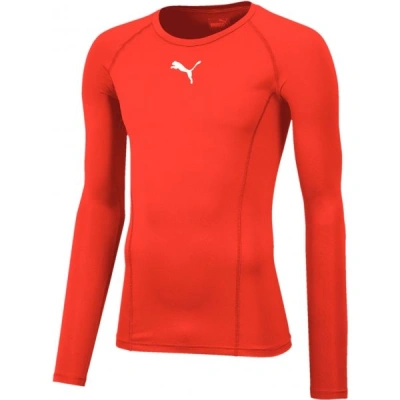 Puma LIGA BASELAYER LONG SLEEVE TEE Pánské funkční triko, červená, velikost