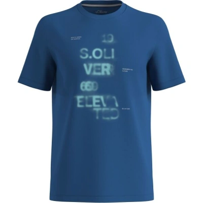 s.Oliver RL T-SHIRT Pánské tričko, tmavě modrá, velikost