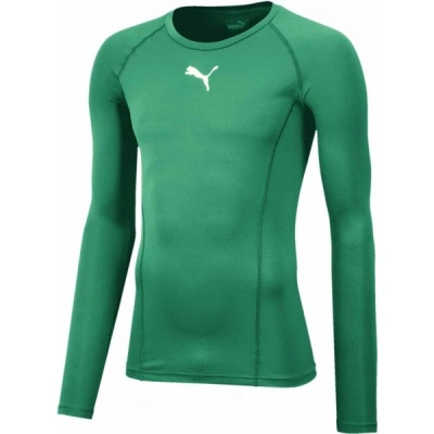 Puma LIGA BASELAYER LONG SLEEVE TEE Pánské funkční triko, zelená, velikost