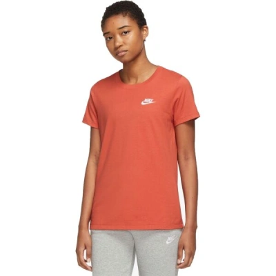 Nike SPORTSWEAR CLUB Dámské tričko, oranžová, velikost