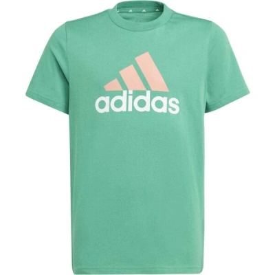 adidas BIG LOGO Chlapecké tričko, zelená, velikost