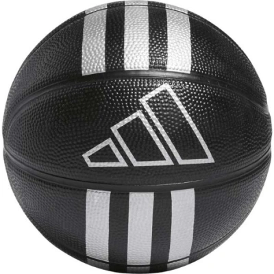 adidas 3S RUBBER MINI Mini basketbalový míč, černá, velikost