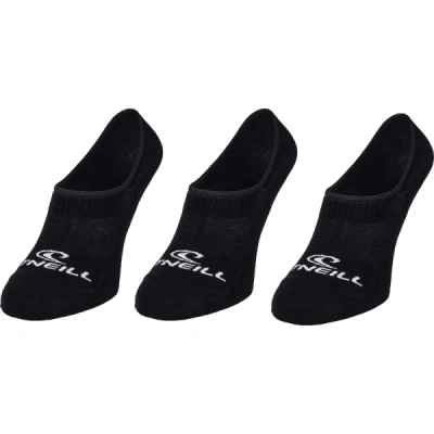O'Neill FOOTIE 3PK Unisex ponožky, černá, velikost