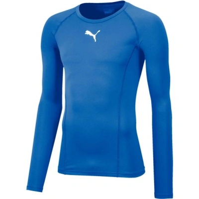 Puma LIGA BASELAYER LONG SLEEVE TEE Pánské funkční triko, modrá, velikost