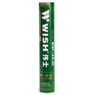 Wish W-02 Badmintonové míčky, zelená, velikost
