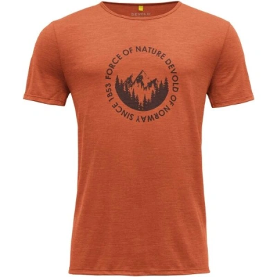 Devold LEIRA MAN TEE Pánské triko, oranžová, velikost