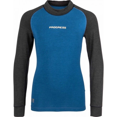 PROGRESS CC NDRD Dívčí funkční triko s dlouhým rukávem, modrá, velikost