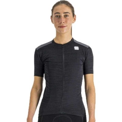 Sportful KELLY W SHORT SLEEVE JERSEY Dámský cyklistický dres, černá, velikost